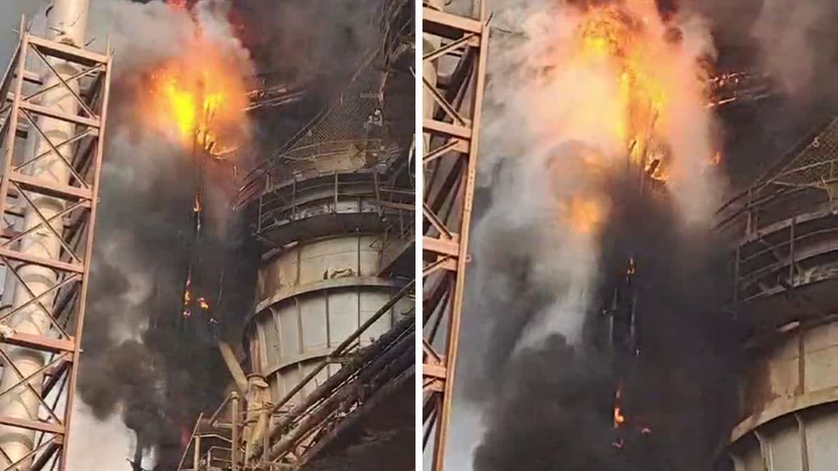 Fire in BSP gas pipeline