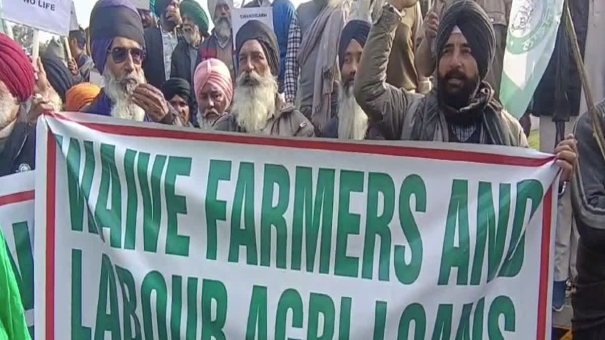 Farmers Protest On SYL Meeting