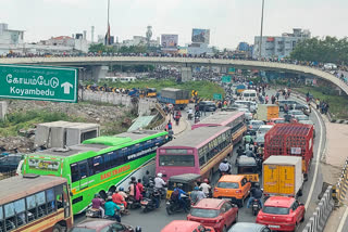 traffic change in koyambedu