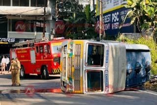 Tanker Lorry Accident  Koduvally Accident  ടാങ്കര്‍ ലോറി അപകടം  കൊടുവള്ളി അപകടം