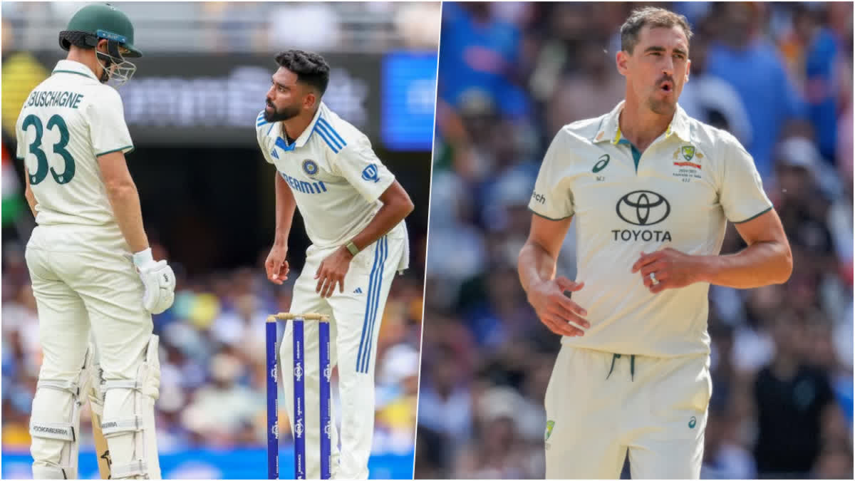 MITCHELL STARC TRY BELLS SWIPE TRICK AFTER MOHAMMED SIRAJ AND AUSTRALIA GETS WICKET