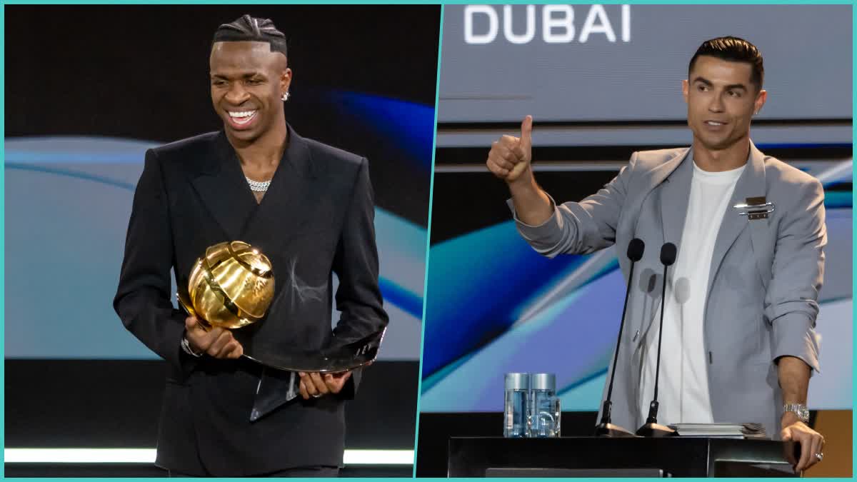 BALLON DOR AWARD  VINCIUS JUNIOR  HE GLOBE SOCCER AWARD  ക്രിസ്റ്റ്യാനോ റൊണാൾഡോ