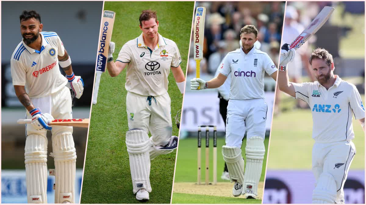 Virat Kohli, Steve Smith, Joe Root and Kane Williamson