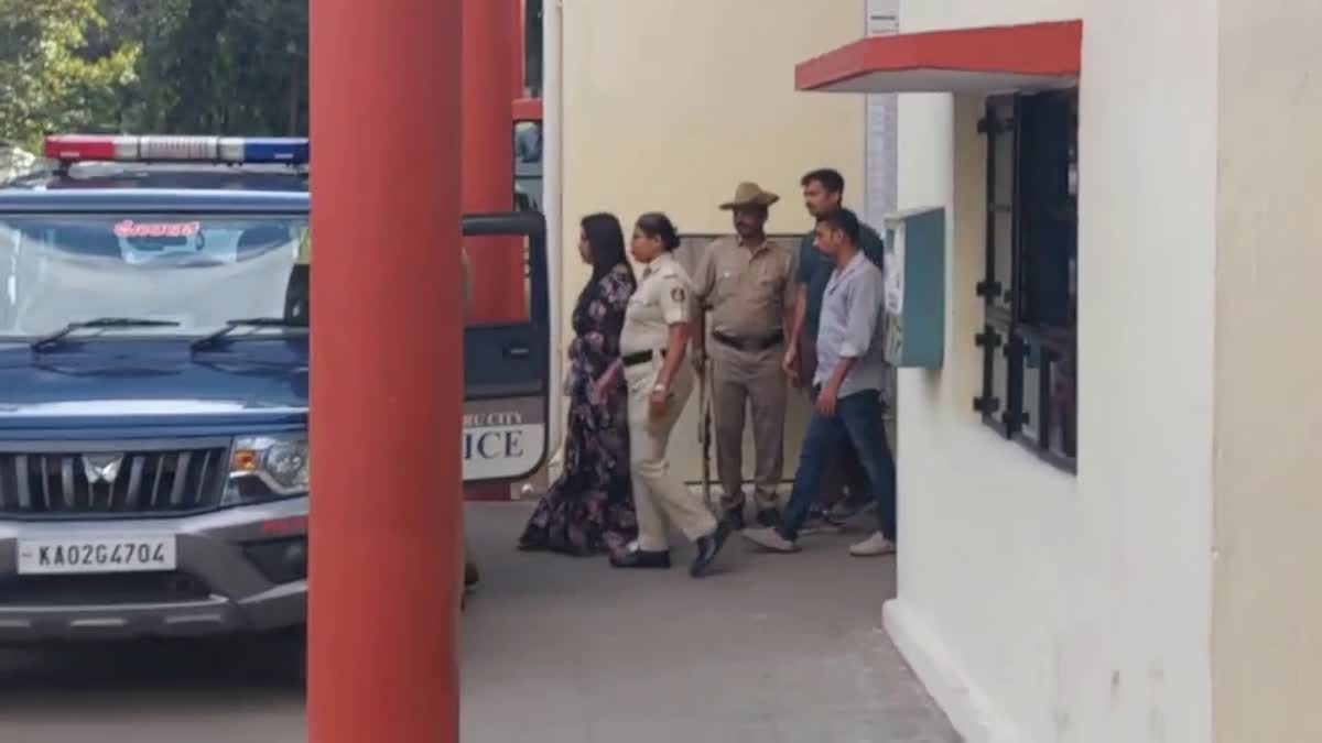 Accused couple coming out from police station