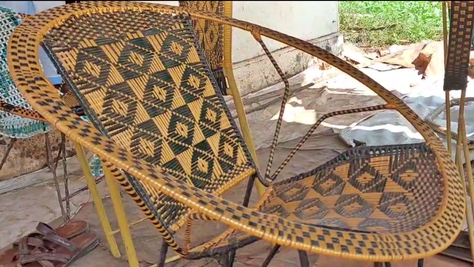 ROPE CHAIR  വള്ളി കസേരകള്‍  നെയ്‌ത് കട പുരുഷോത്തമൻ  VALLI KASERA