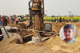 A tunnel is being dugged by an excavator during the resue operation