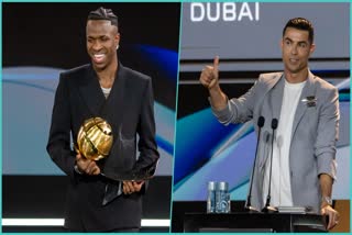 BALLON DOR AWARD  VINCIUS JUNIOR  HE GLOBE SOCCER AWARD  ക്രിസ്റ്റ്യാനോ റൊണാൾഡോ