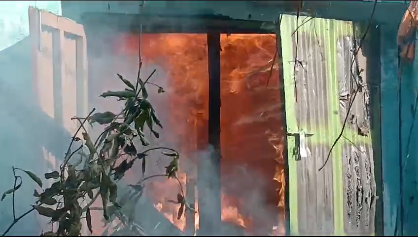 fire in kalimpong