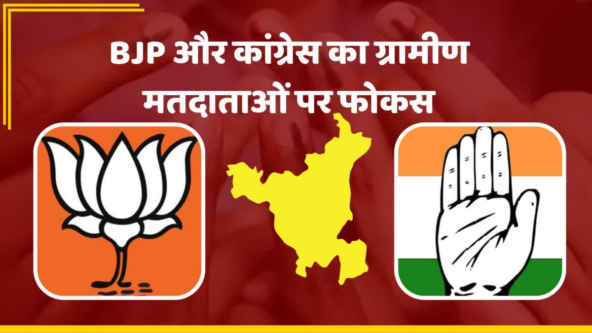 BJP and Congress focus on rural voters in Haryana