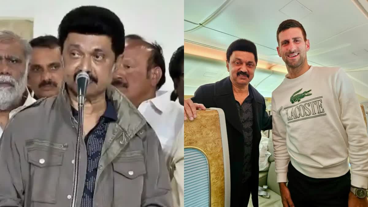 TN chief minister mk stalin meets novak djokovic during spain travel