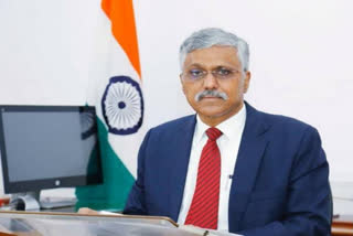 File photo: Defence Secretary Giridhar Aramane (Source ANI)