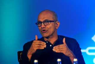Microsoft CEO Satya Nadella india  visit