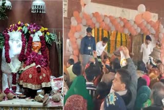 चौथ माता के मंदिर में उमड़ा श्रद्धालुओं का सैलाब