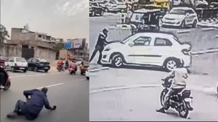 Constable dragged 100 meters by car driver