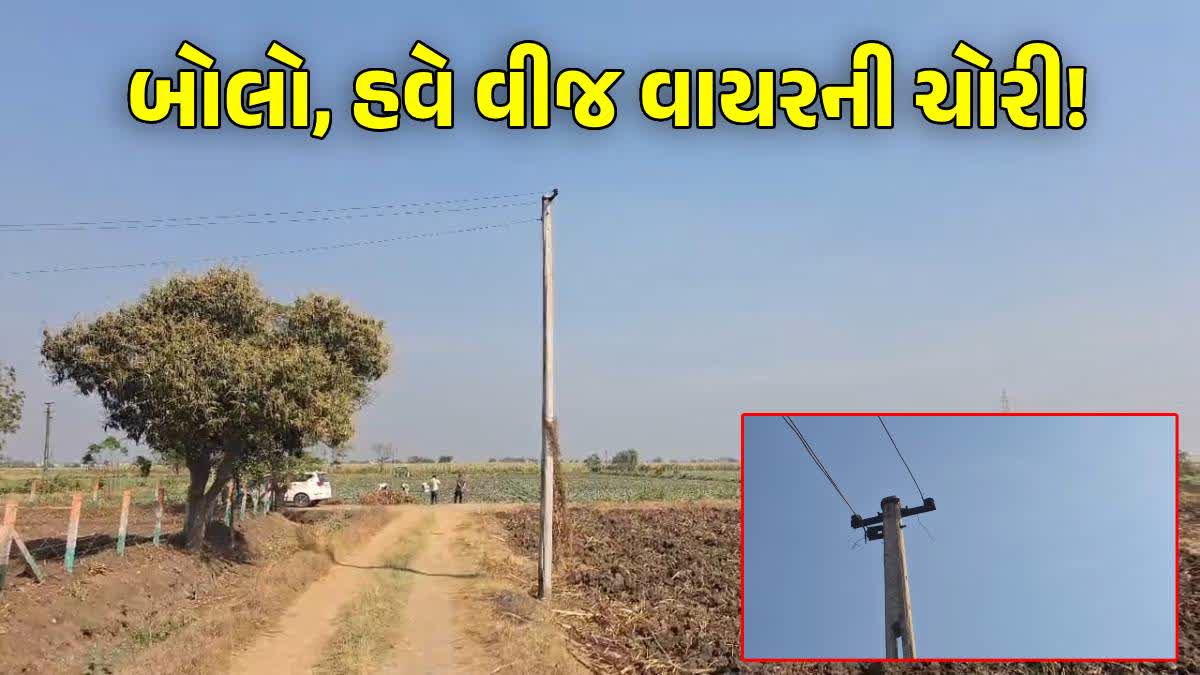 એગ્રીકલ્ચર વીજલાઈન પરથી વાયરની ચોરી