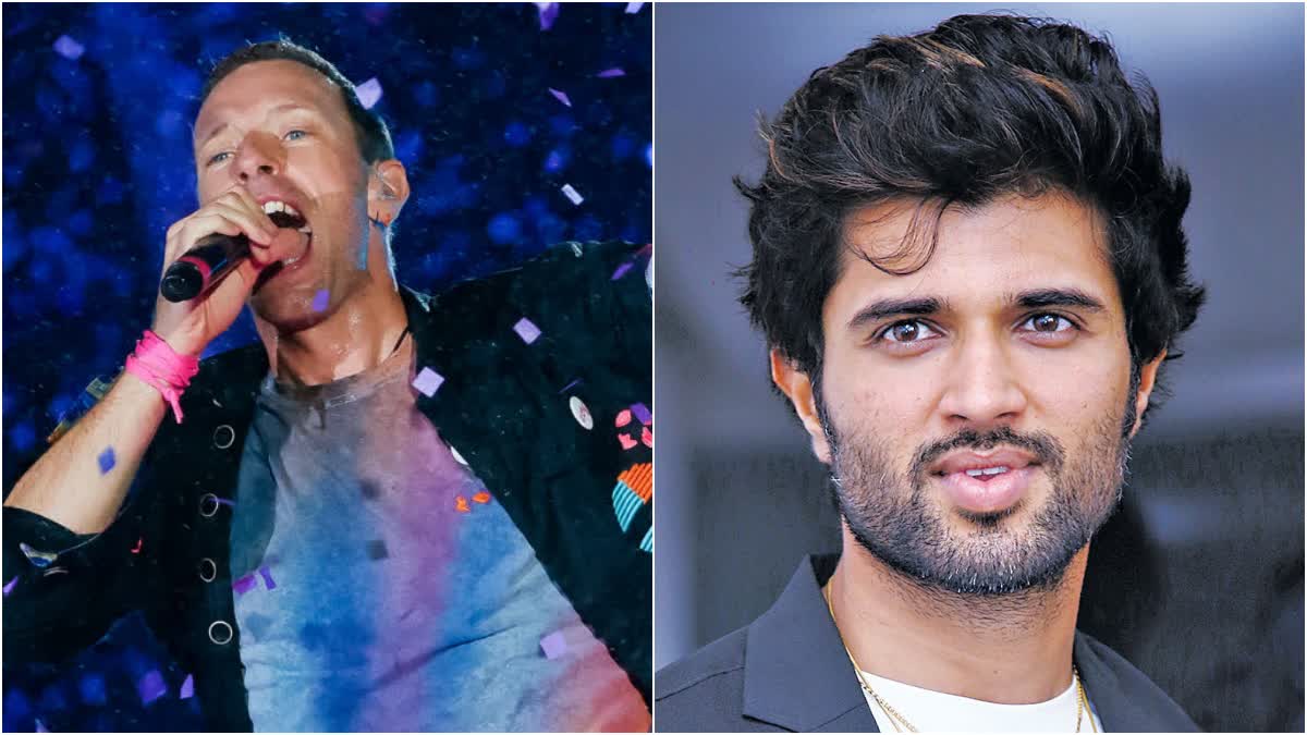 Vijay Devarakonda Coldplay Concert