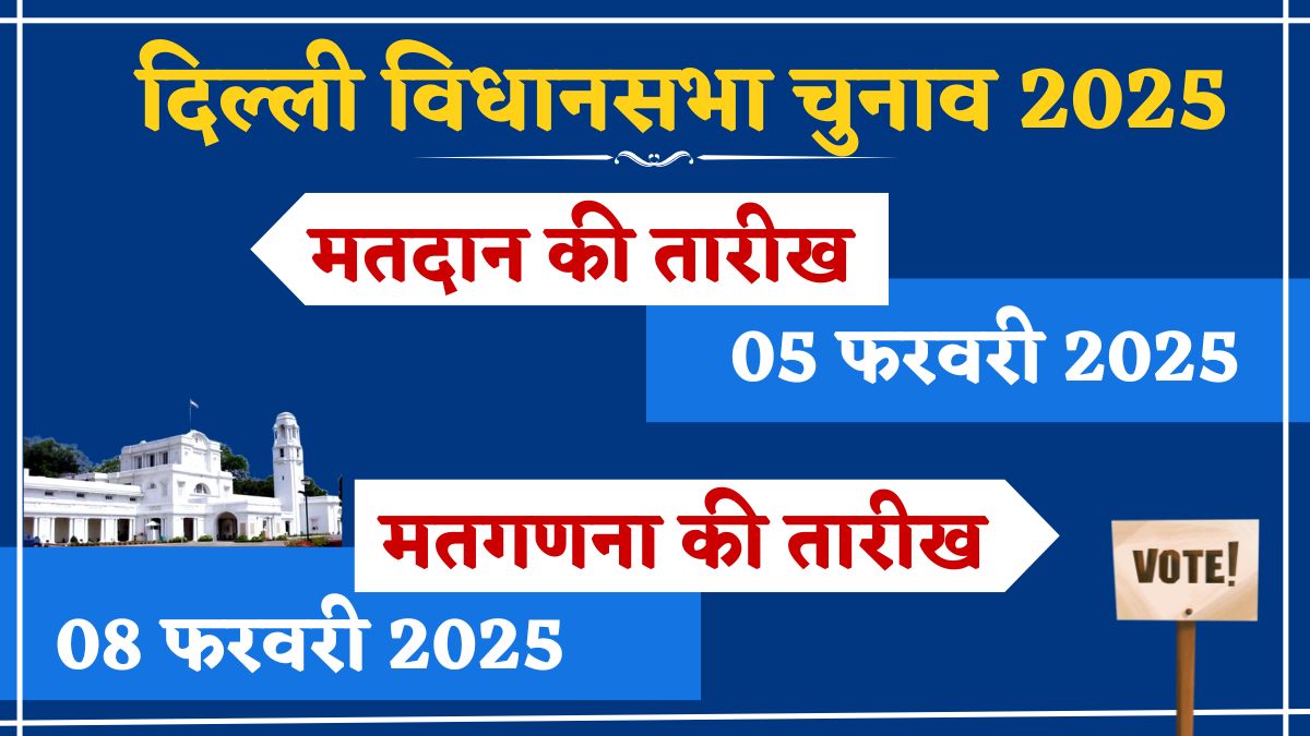 दिल्ली विधानसभा चुनाव 2025 की तारीख