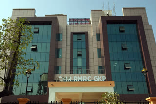 Fully functional ICMR-Regional Medical Research Centre (RMRC) building which is inaugurated by Prime Minister Narendra Modi, in Gorakhpur on Tuesday.