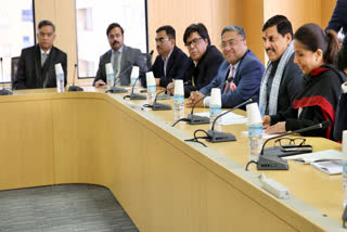 MP CM Mohan Yadav on investment opportunities in Madhya Pradesh with heads of various institutions and government ministers at Minato-ku, Tokyo.