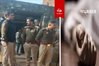 कानपुर में युवक की हत्या के बाद मौके पर पहुंची पुलिस.