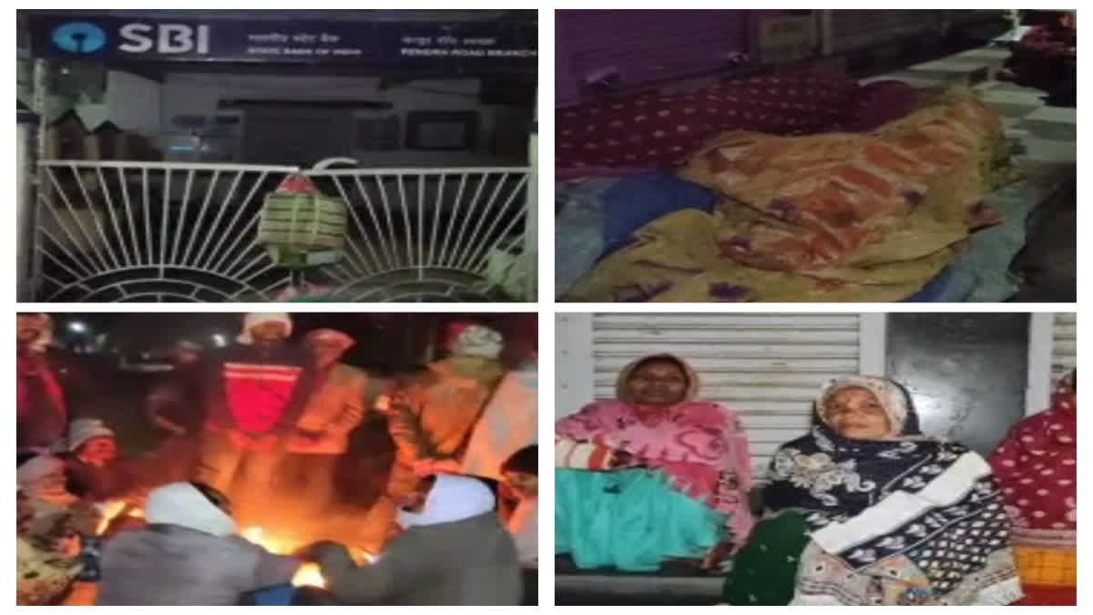 Women spending night outside bank for KYC