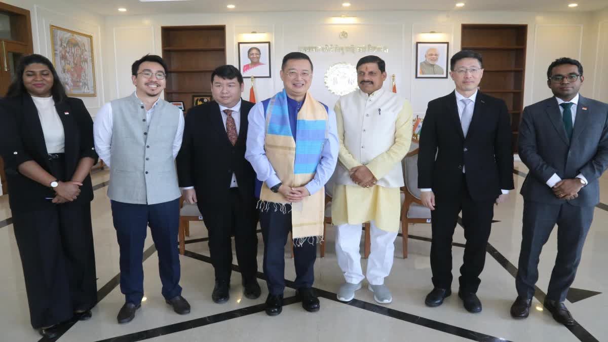 singapore delegation meet cm mohan yadav