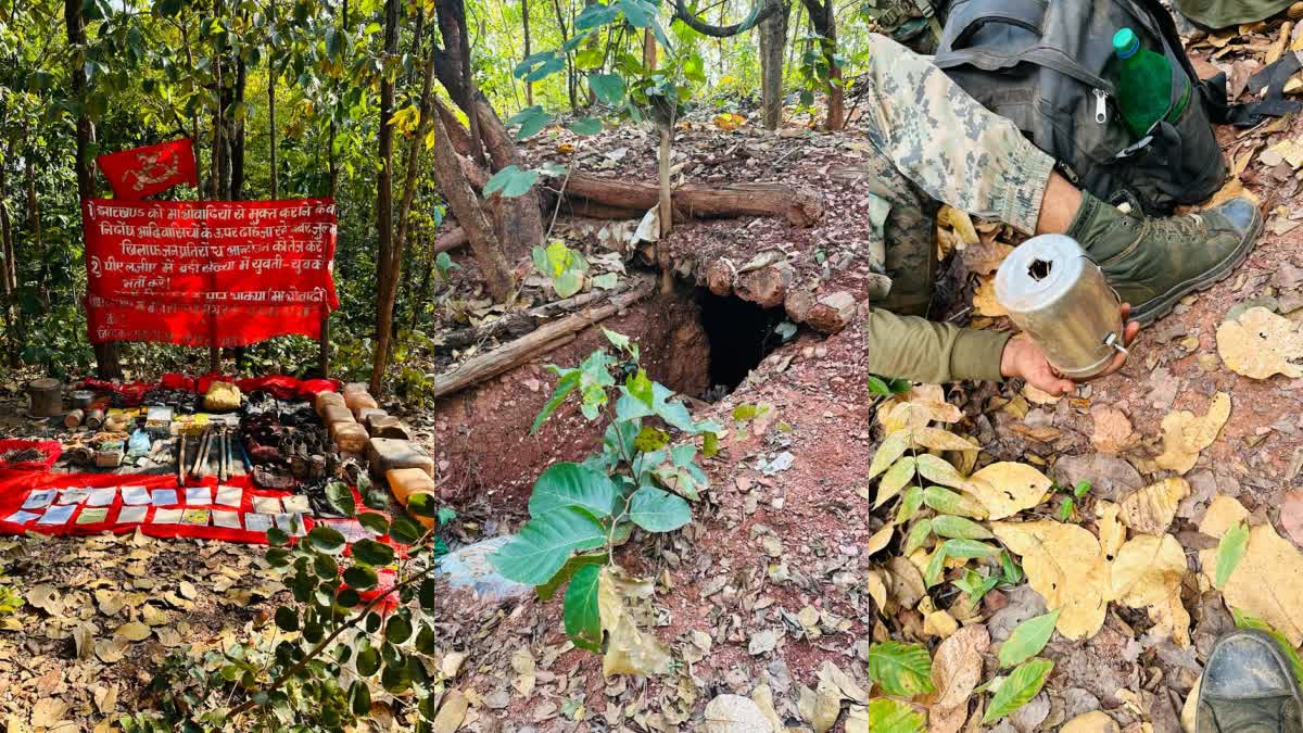 Security forces recovered IED bomb and destroyed Naxalites camp in West Singhbhum