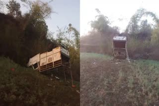 madhya pradesh dindori accident  പിക്കപ്പ് വാൻ മറിഞ്ഞു  മധ്യപ്രദേശിൽ പിക്കപ്പ് വാൻ മറിഞ്ഞു  Pick up vehicle overturns