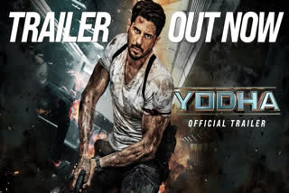Bollywood actor Sidharth Malhotra's upcoming action film Yodha's trailer was dropped on Thursday. The film, which also features Raashii Khanna and Disha Patani, is slated for release on March 15.