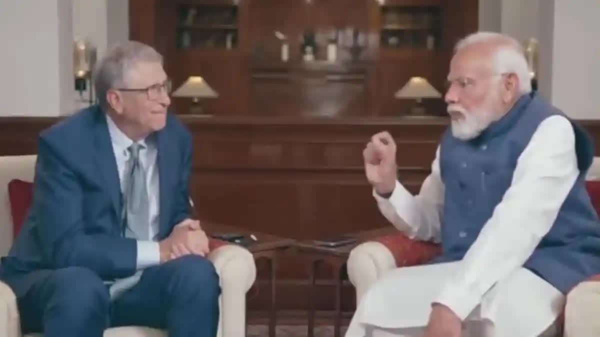 PM મોદી અને બિલ ગેટ્સ વચ્ચે વાતચીત