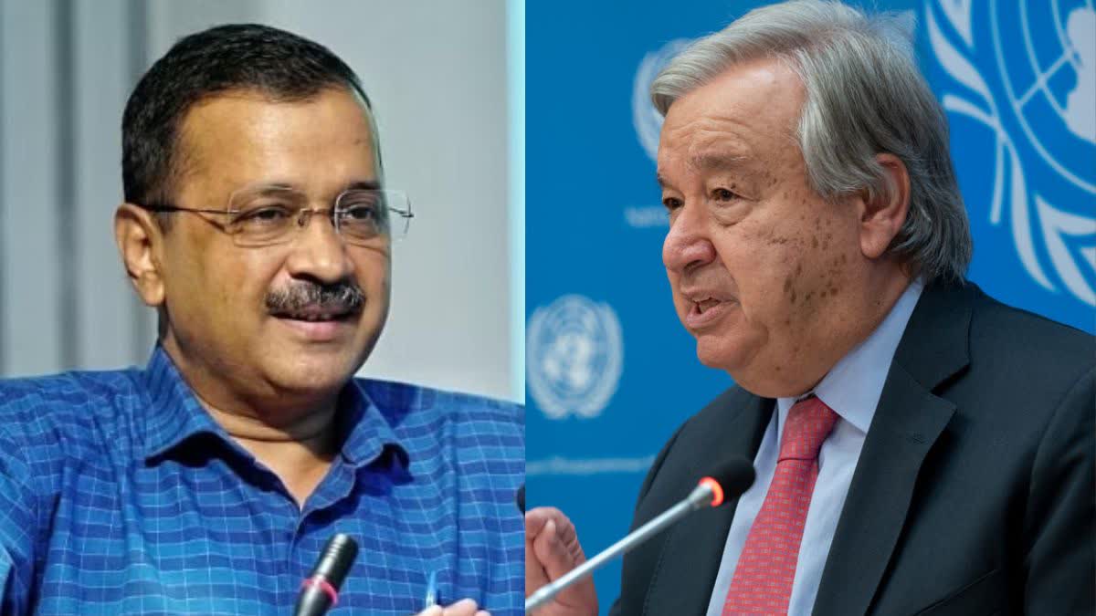 Arvind Kejriwal, Antonio Guterres