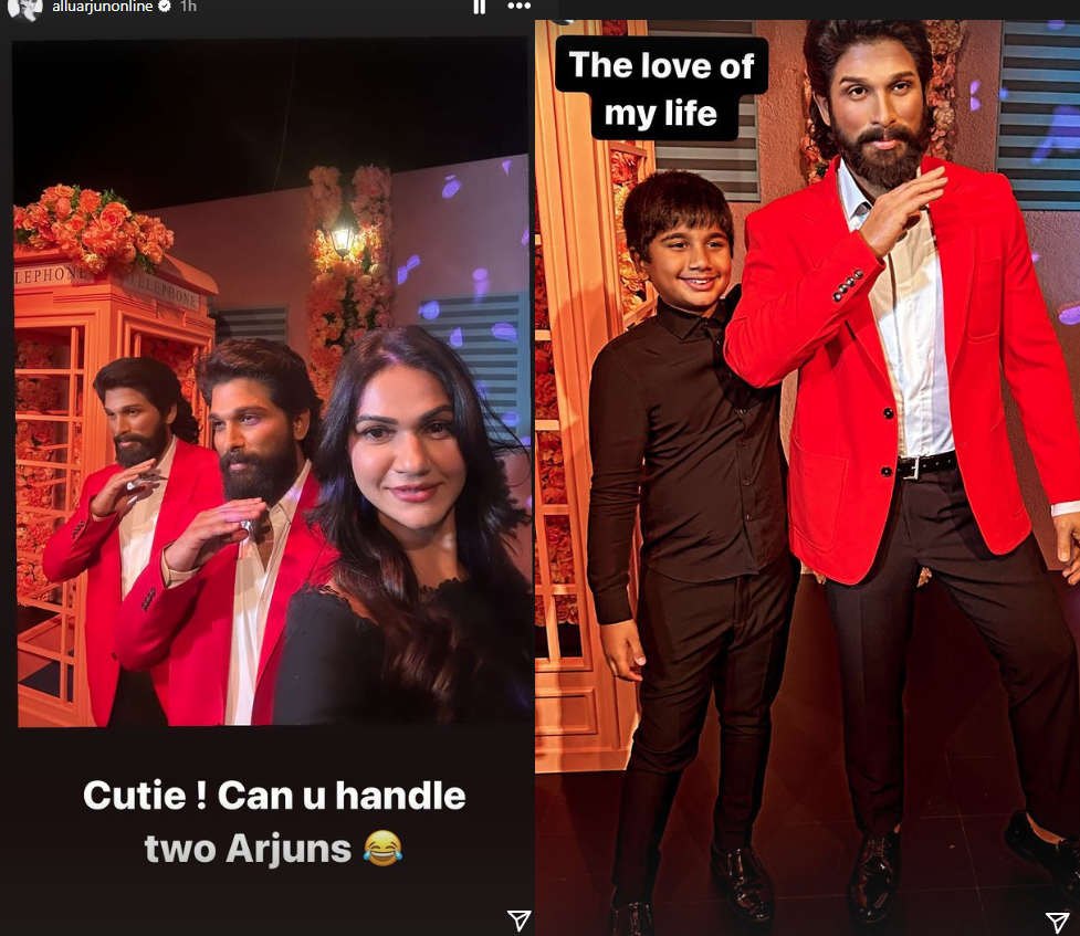 Allu Arjun wax statue