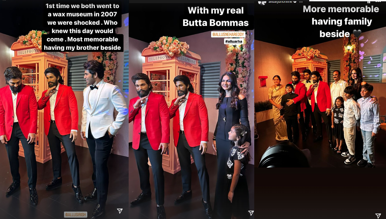 Allu Arjun wax statue