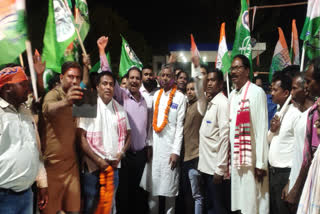 Kalicharan Munda gets warm welcome in Khunti after becoming India Block candidate