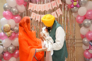 Unseen pictures of CM Bhagwant Mann newborn daughter