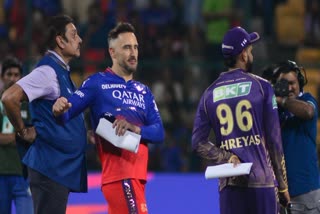 RCB VS KKR  IPL 2024  SHREYAS IYER  FAF DU PLESSIS