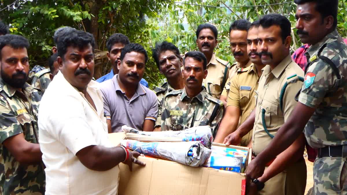 FARMER HELPED THE FOREST DEPARTMENT  വനം വകുപ്പിന് സഹായവുമായി കർഷകൻ  ചിന്നക്കനാൽ  ഇടുക്കി