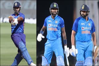 Rishabh Pant Hardik Pandya and rohit sharma