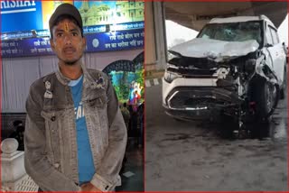 Car Hit E riksha in Gurugram