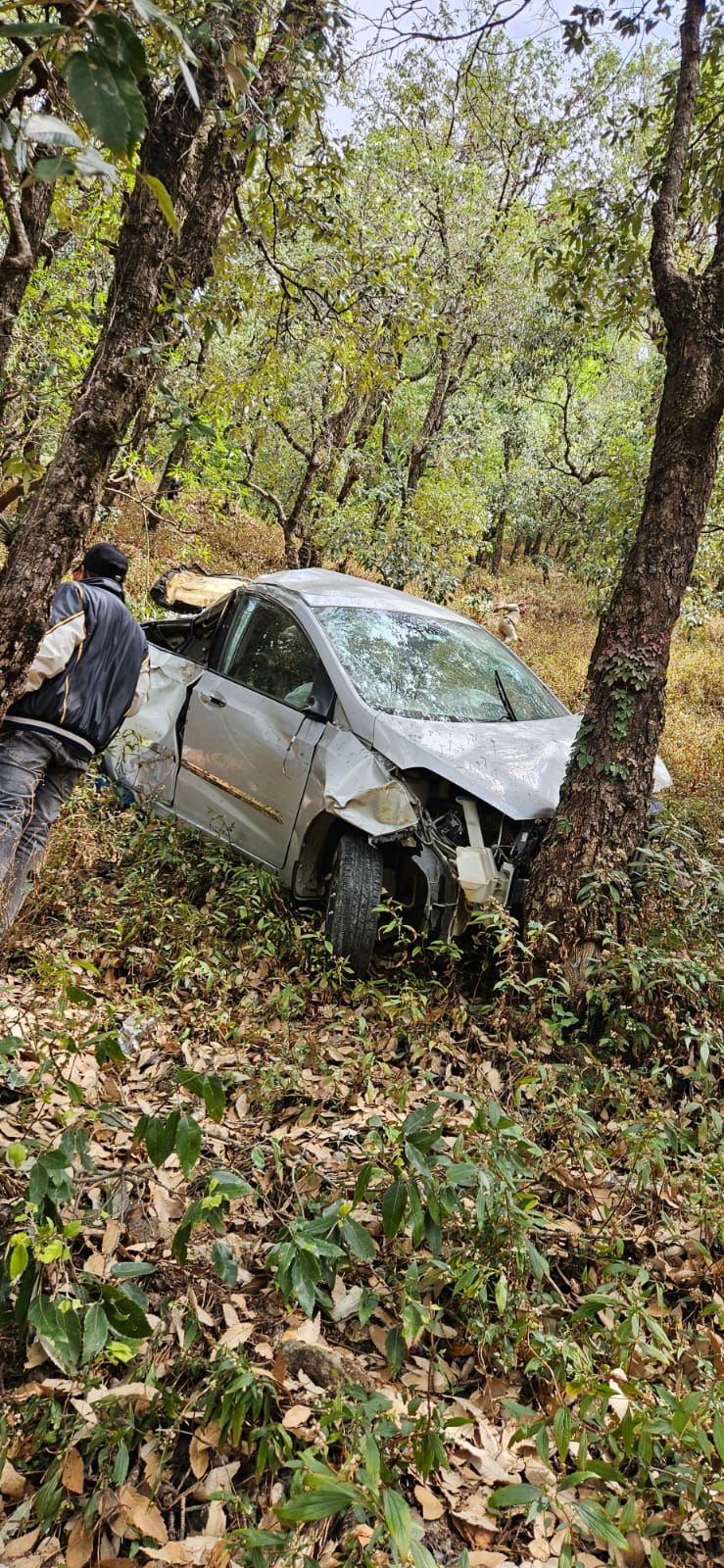 Road accident in Mussoorie