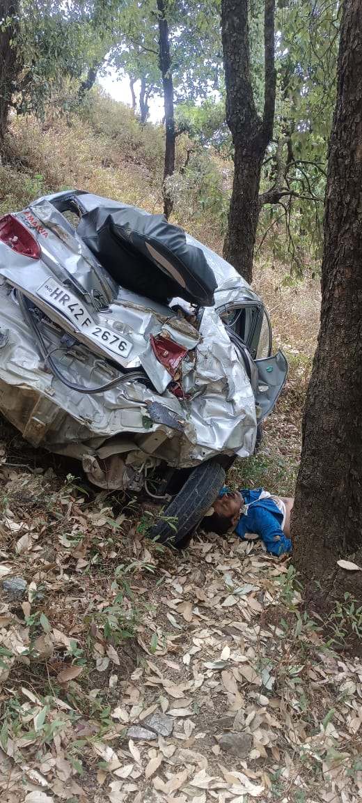 Road accident in Mussoorie