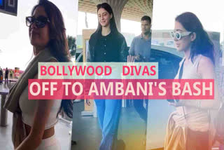 Sara Ali Khan, Janhvi Kapoor, and Ananya Panday spotted at Mumbai airport as they jet off for Anant Ambani and Radhika Merchant's pre-wedding bash. The Bollywood divas exude style at the airport before joining the extravagant celebration aboard a luxury cruise.