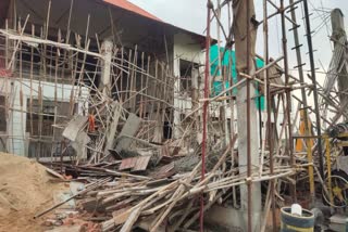 CLUB HOUSE STRUCTURE COLLAPSED