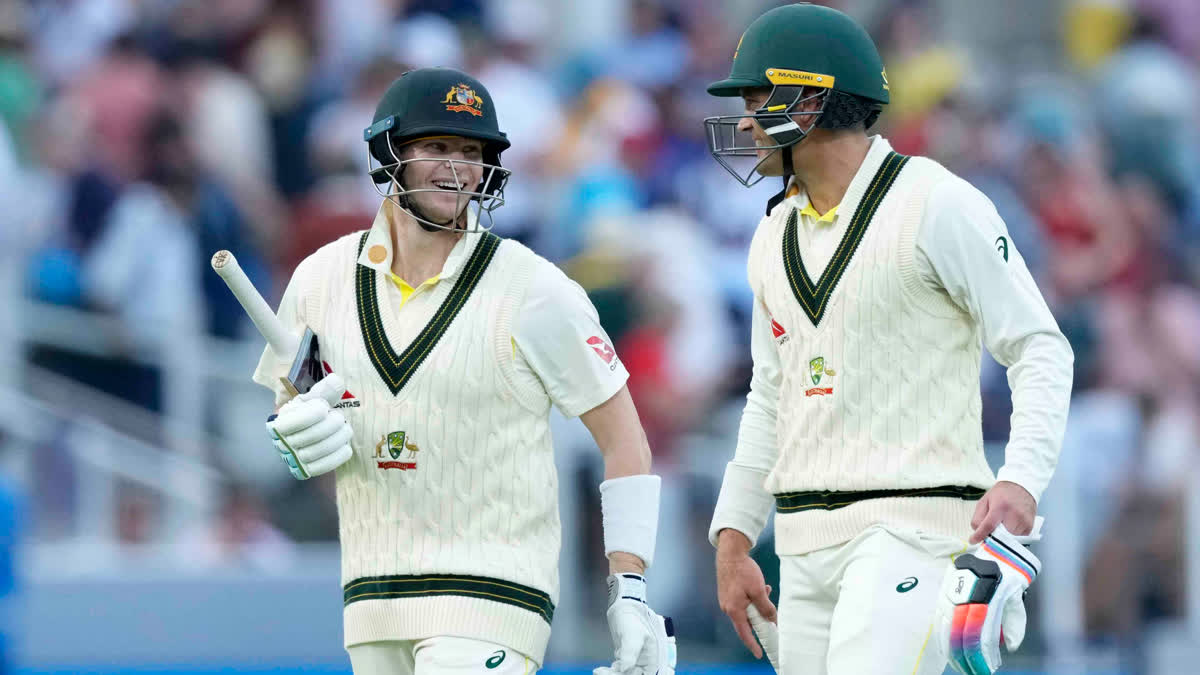 Forced to bat, Australia punished fading England bowling in ideal conditions at Lord's to post 339-5 by stumps on the first day on Wednesday of the second Ashes test. Steve Smith, booed when he walked in and politely clapped when he walked off at stumps, led Australia's charge with an unbeaten 85. Alex Carey was with him on 11.