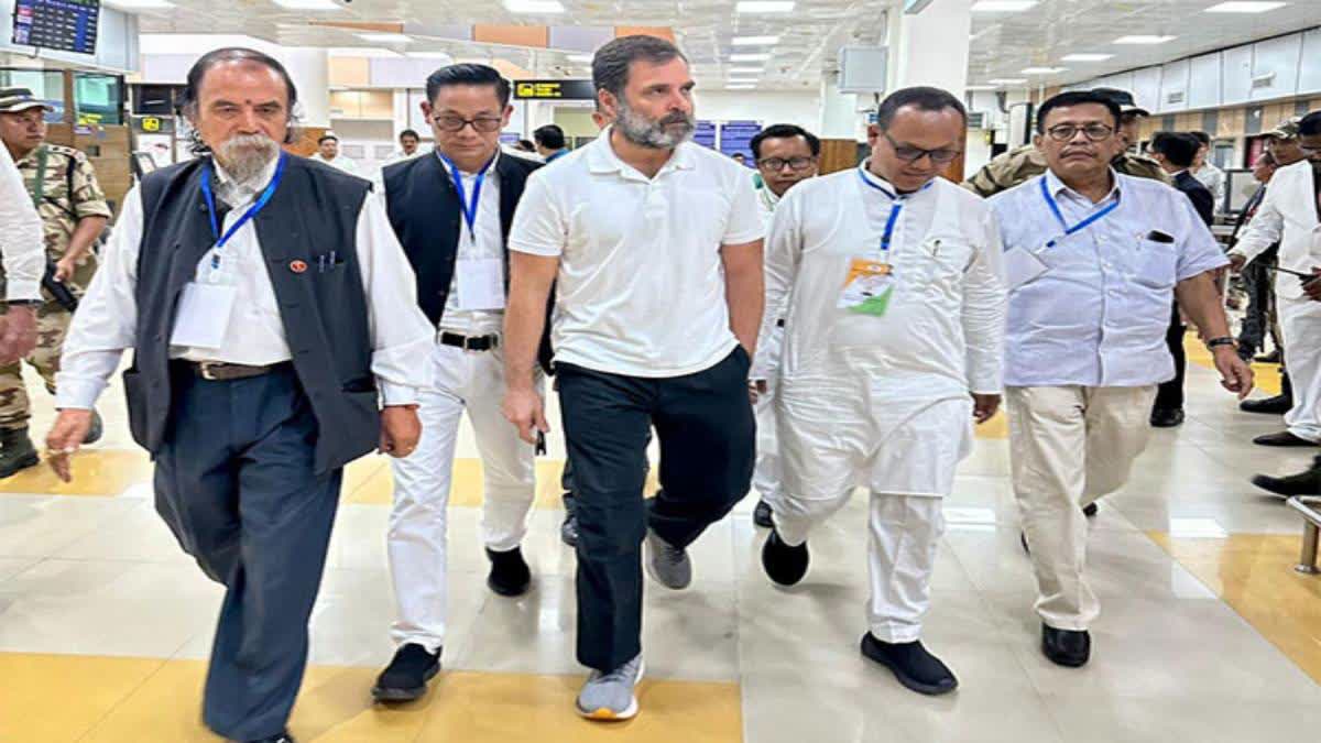 Rahul Stopped by Police in Manipur