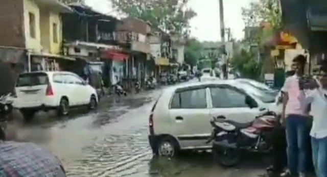 water logging on kangra road