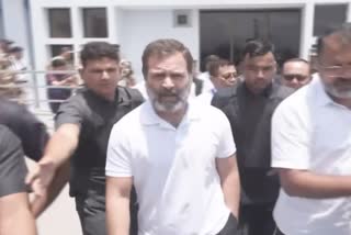 Rahul Gandhi's convoy stopped by police in Manipur