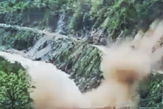 Watch: Video captures terrifying moment as portion of mountain collapses on Badrinath highway