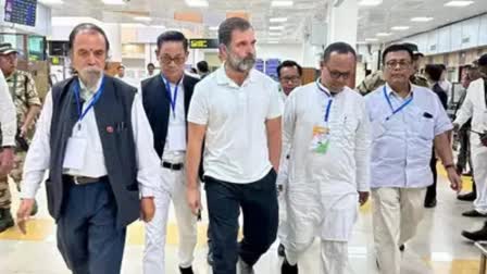 Rahul Gandhi in Manipur: ବିଷ୍ଣୁପୁର ନିକଟରେ ଅଟକାଇଲା ପୋଲିସ, ଯାଉଥିଲେ ଚୁରାଚାନ୍ଦପୁର