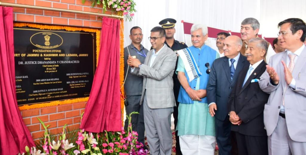 Chief Justice of India laid foundation stone for the new High Cour